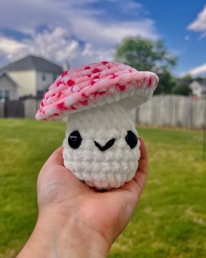 No-Low Sew Crochet Mushroom Base