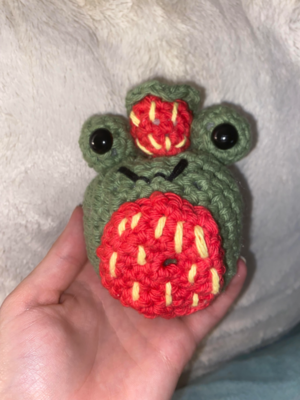 Free Crochet Strawberry Frog Pattern