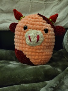 Crochet Squishmallow Strawberry Cow Pattern