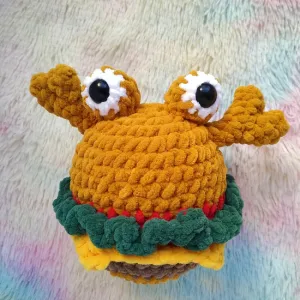 Crabby Patty the Crab Hamburger