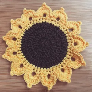 Sunflower coaster