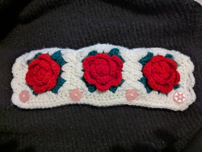 Rose seat belt cover