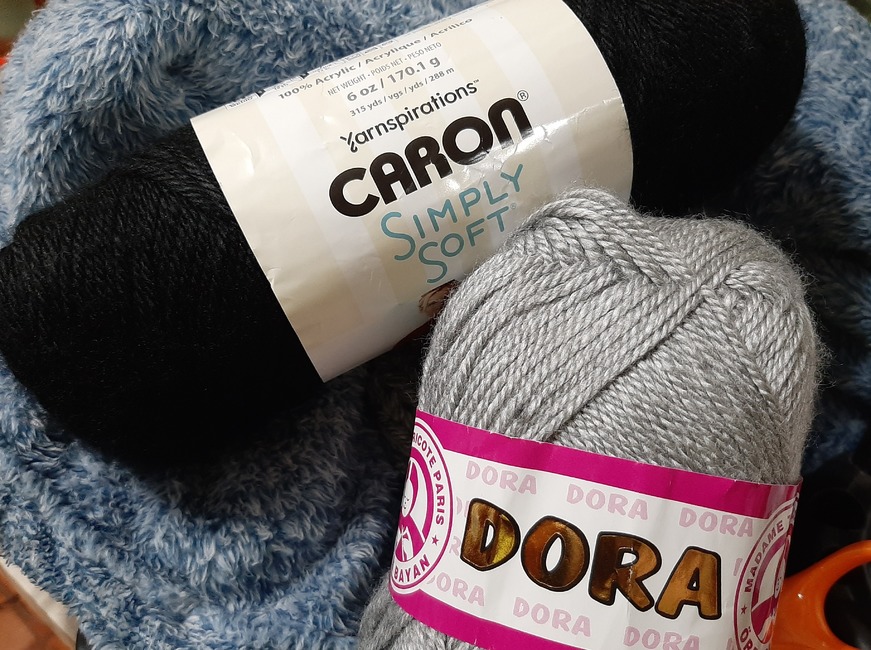  Caron Simply Soft Yarn Black