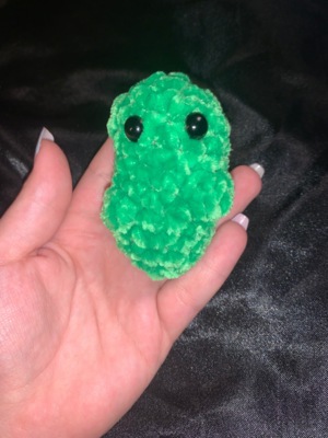 Crocheted Emotional Support Pickle