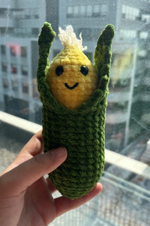 Corn with Removable Husk, NO SEW!