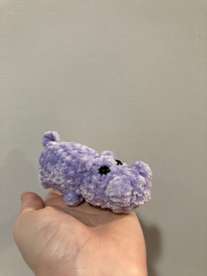 No-Sew, Pocket-Sized Crochet Hippo Pattern!!