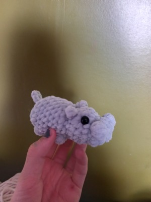 No-Sew, Pocket-Sized Crochet Hippo Pattern!!