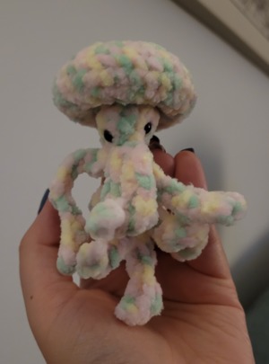 Crochet No-Sew Fidget Squid Pattern