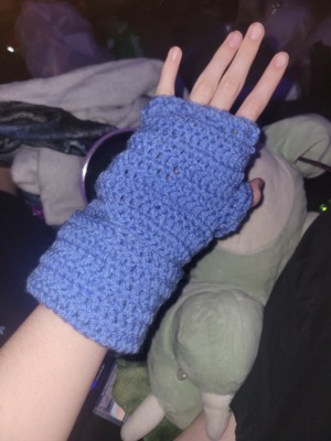 Ribbed Fingerless Mittens