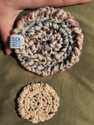 Boho Car Cup Holder Coasters: Crochet pattern