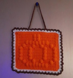 Pumpkin Puff Square Wall Hanging