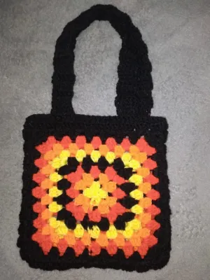 Granny square tote bag