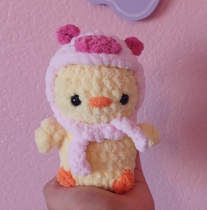 *No sew* Chick with a Piggie Hood + Wings