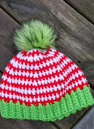 Grinch Hat with pompom