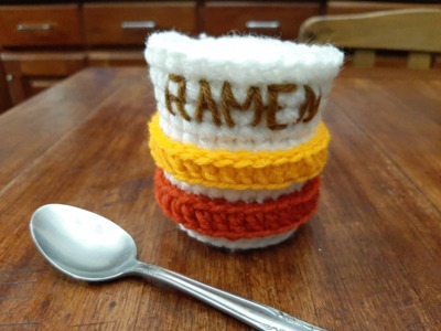 Crochet ramen cup