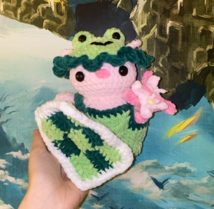 Froggy piggy in blanket