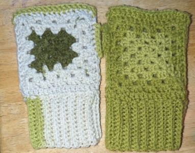 Granny Square Gloves