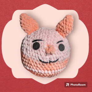 Piglet inspired crochet Squishmallow