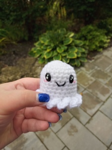 Blushing Ghost Keychain or Plushie 