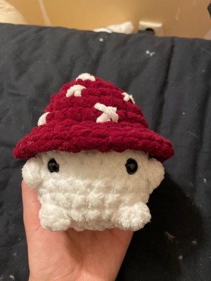 Mini Chonky Mushie/ Emotional Support Mushroom/ Chonky Mushroom/ Mushroom  Amigurumi/ Cottagecore Crochet/ Fungi Crochet/ Mushroom Plush