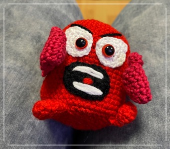 Eggy Angry - Emotional Support Amigurumi