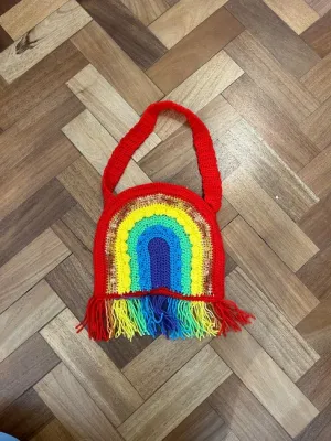 Rainbow Crochet Bag