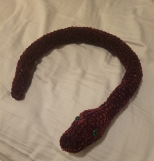 No-Sew Crochet Snake