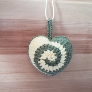 Spiral Heart Keychain / Bag Charm