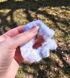 Plush scrunchie