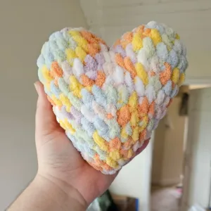 mini heart pillow
