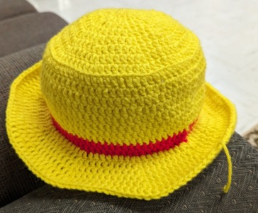 Straw Hat Pirate Crochet Hat
