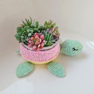 No Sew Sea Turtle Planter