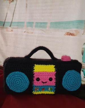 Boombox Plushie (low-sew)