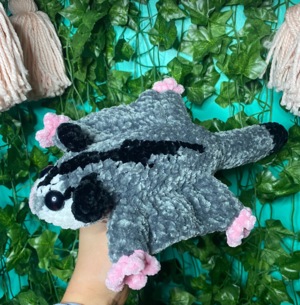 NO-SEW Sugar Glider with Baby, Cute Crochet Sugar Glider With Pouch & Baby Crochet Pattern