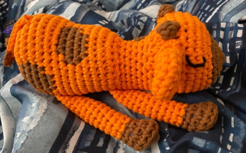 No-sew Gigi the sleeping  Giraffe