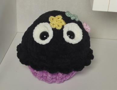 Soot Sprite Cupcake FREE PATTERN