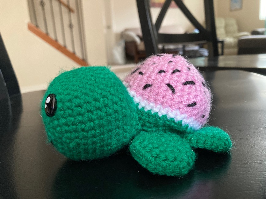 sillyguysyarn's make photo for Watermelon Turtle (Summer Collab!)