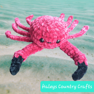 no-sew crab plush