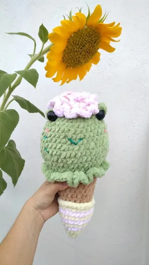 Frog Ice Cream Cone