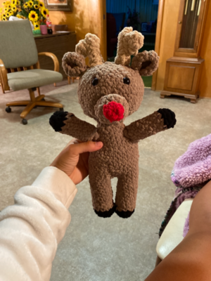 Rudolph the red nose reindeer pattern