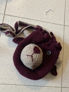 Baphy the Baphomet Crochet Purse