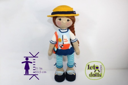 Fay Large Crochet Doll