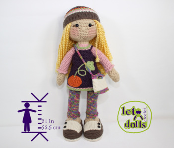 Gabi Large Crochet Doll