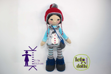 Hanna Large Crochet Doll