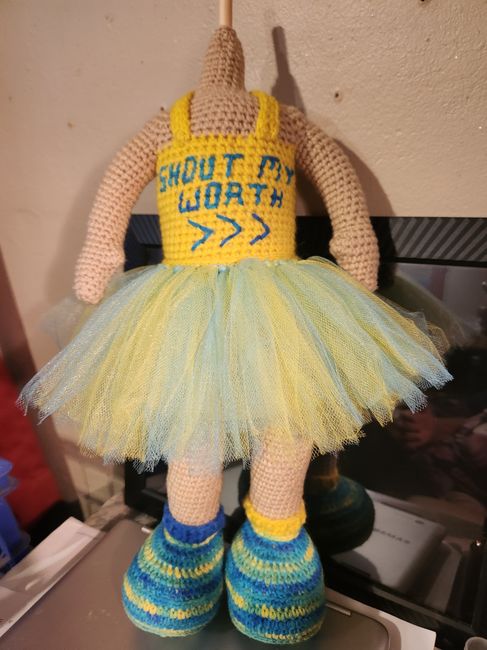HookedByMarilyn's make photo for Hanna Large Crochet Doll