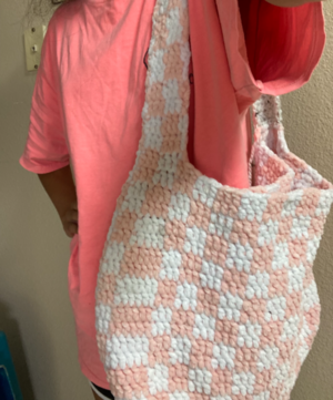 Large & Medium Checkered Tote