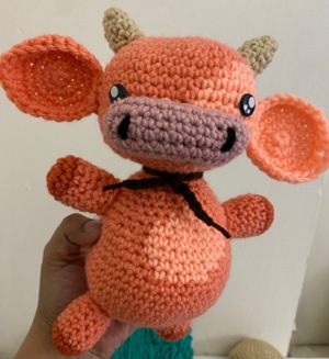 Crochet Cow cuddlie!