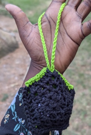 Pentagon AirPod Pouch  Free Crochet Pattern