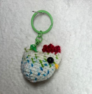 No Sew Chicken Keychain