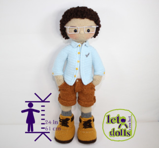 Quique Extra Large Crochet Doll